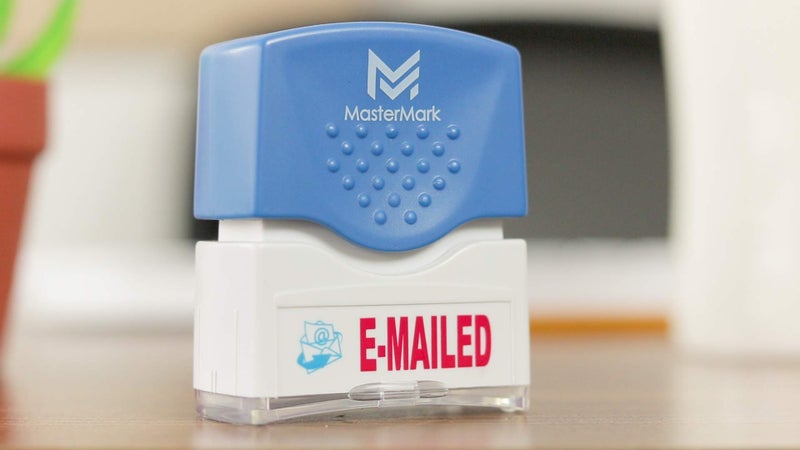 MasterMark Premium 2-Color Pre-Inked Office Stamp (E-Mailed) - Image 2